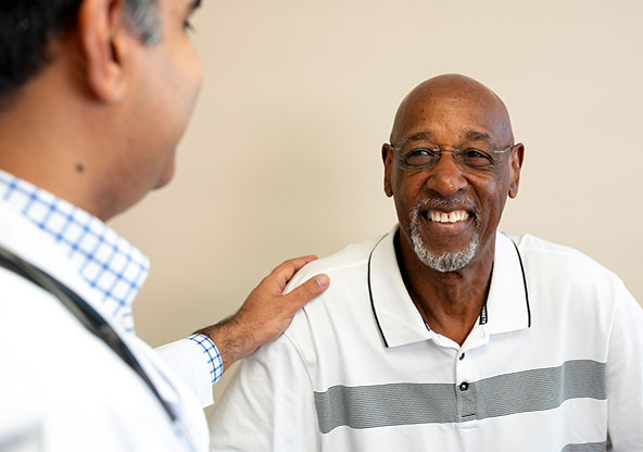 Herbert Perkins had emergency heart surgery in Alexandria. 